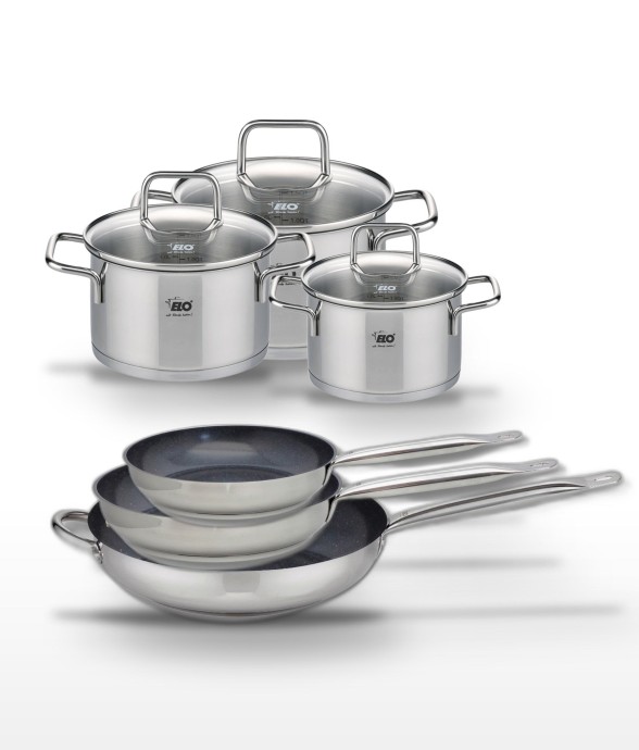 Batterie de cuisine en inox...