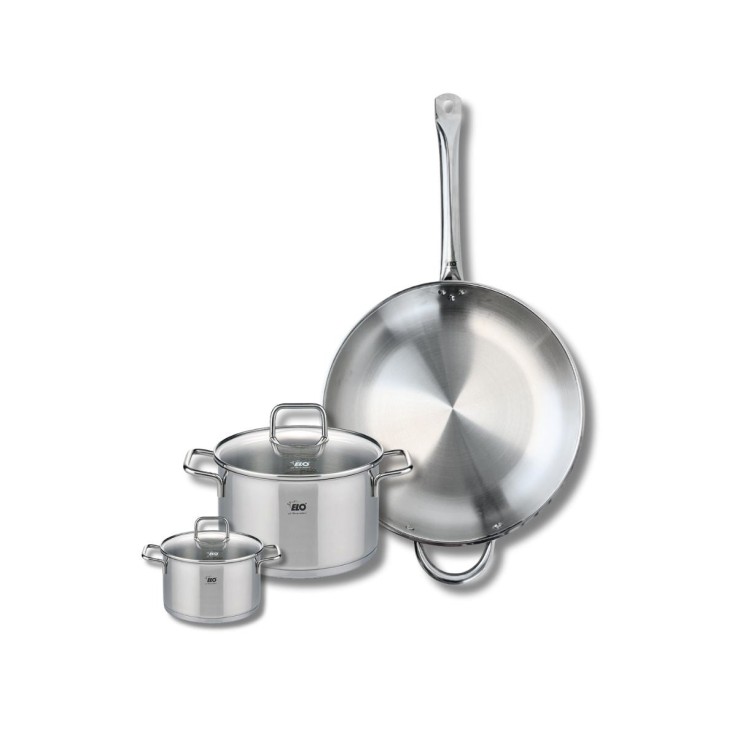 Batterie de cuisine Profi Citrin en inox - 12, 20 et 32 cm