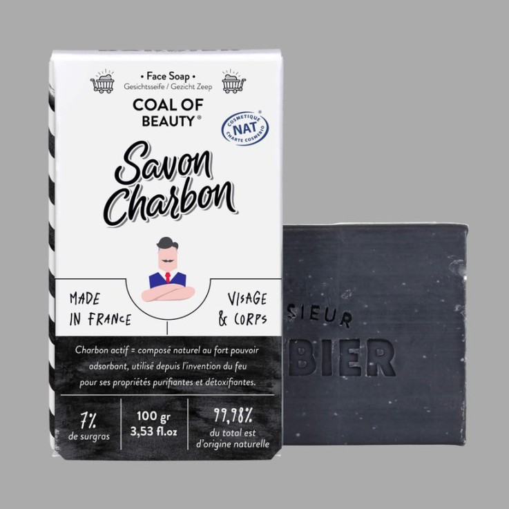 Savon surgras visage et corps Coal of beauty (100gr)