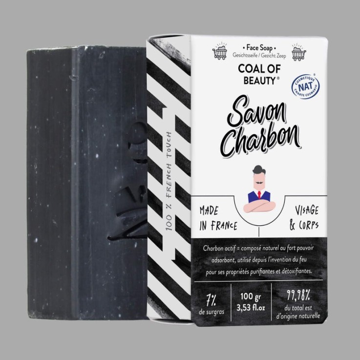 Savon surgras visage et corps Coal of beauty (100gr)