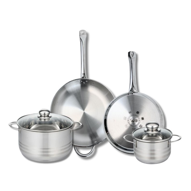 Batterie de cuisine Profi Brillant en inox - 28/32 cm - 16/24 cm