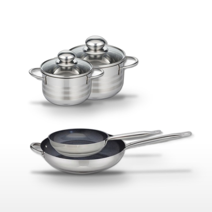 Poêles et faitouts Profi Therm Platinum en inox - 24/32 cm, 14/16 cm