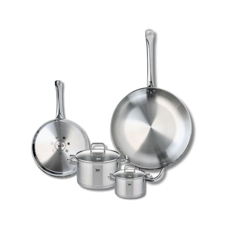 Batterie de cuisine Profi Citrin en inox - 24/32 cm - 12/16 cm