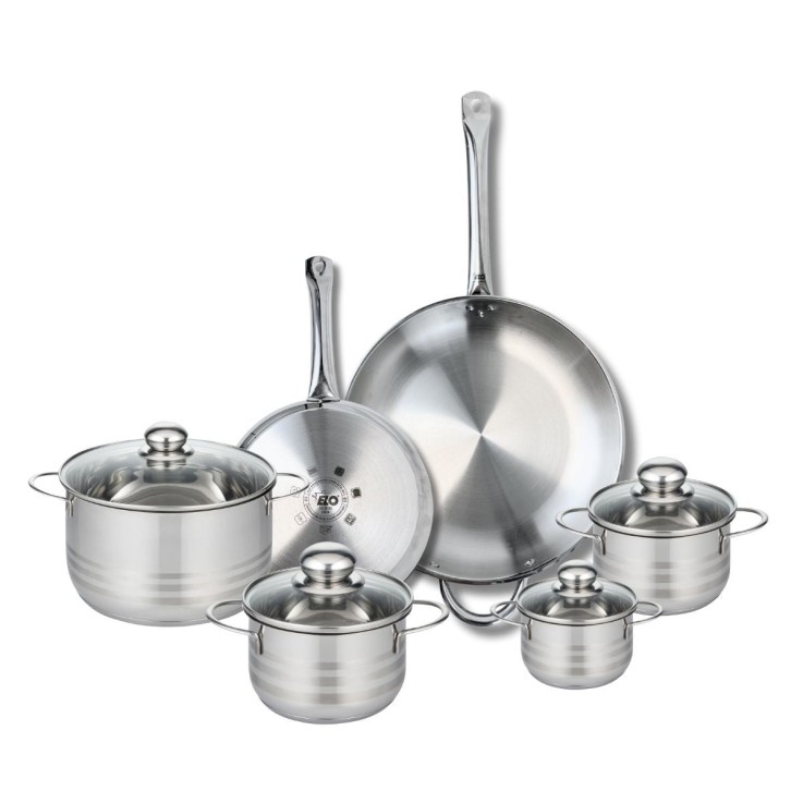 Batterie de cuisine Profi Brillant en inox - 6 pièces