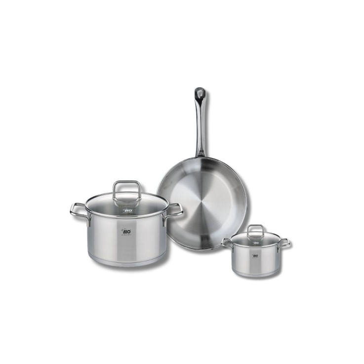 Batterie de cuisine Profi Citrin en inox - 12, 20 et 24 cm