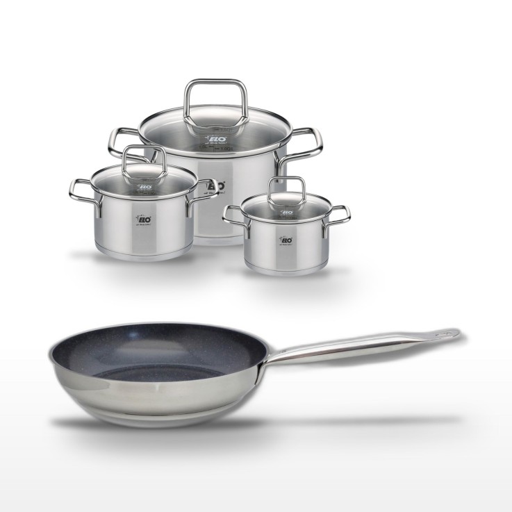 Batterie de cuisine Profi Therm Platinum en inox - 24 cm - 3,4 L