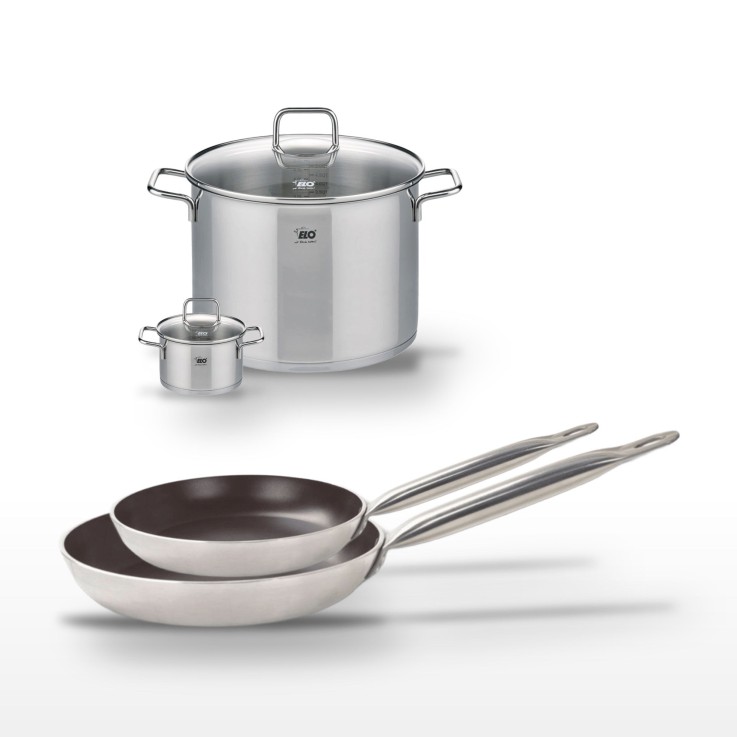 Batterie de cuisine Bistro Line - poêles 28/32 cm - faitouts 12/26 cm