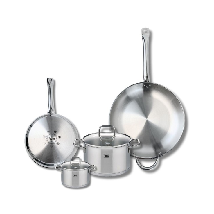 Batterie de cuisine Profi Citrin en inox - 4 pièces