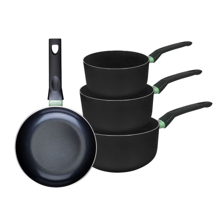 Batterie de cuisine Brandao en aluminium recyclé - 16, 18 et 20 cm