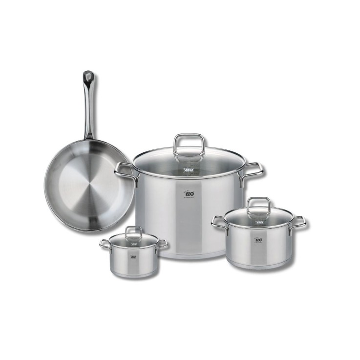 Batterie de cuisine Profi Citrin en inox - 7 pièces - diamètres 12/16/24/26 cm