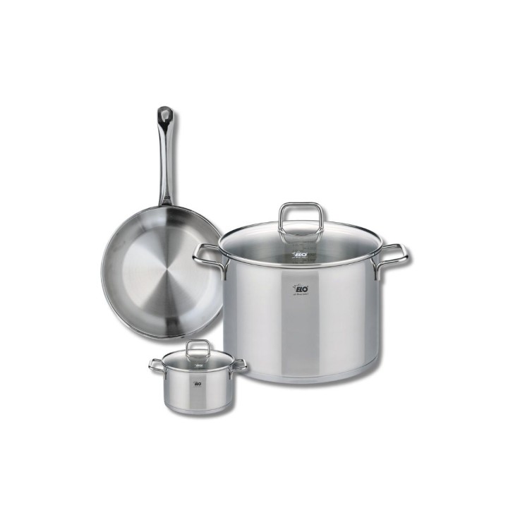 Batterie de cuisine Profi Citrin en inox - 12, 24 et 26 cm