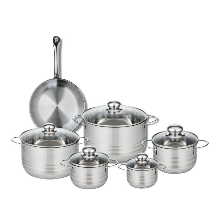 Batterie de cuisine Profi Brillant en inox - 6 pièces