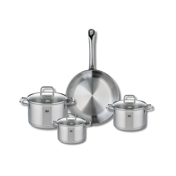 Batterie de cuisine Profi Citrin en inox - 14, 16, 20, 28 cm