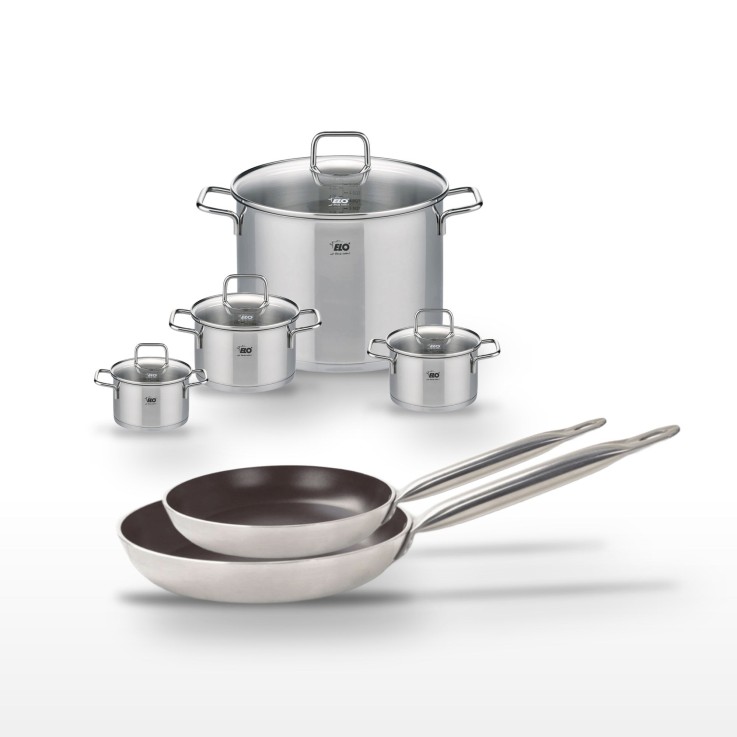 Batterie de cuisine Bistro Line en aluminium et inox