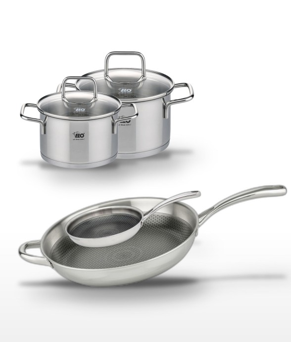 Batterie de cuisine en inox...