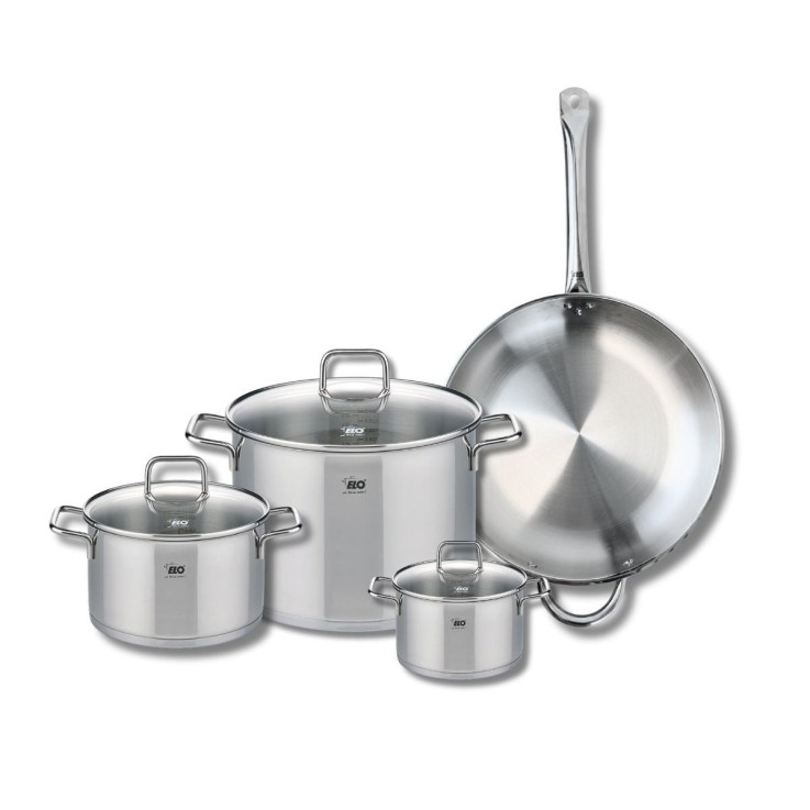 Batterie de cuisine Profi Citrin en inox - 4 pièces