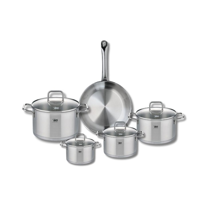 Batterie de cuisine Profi Citrin en inox - 5 pièces - 12 à 24 cm