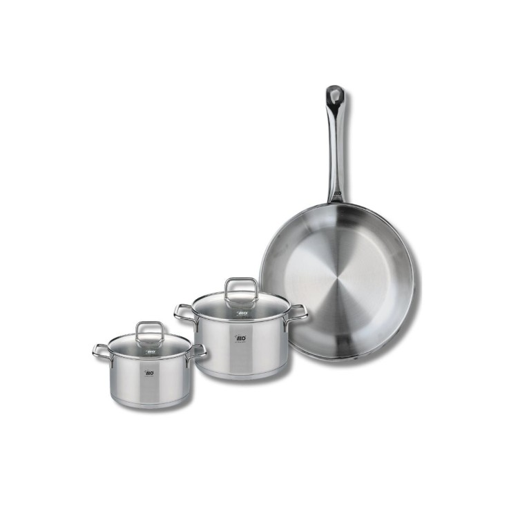 Batterie de cuisine Profi Citrin en inox - 28 cm - faitouts 14/16 cm