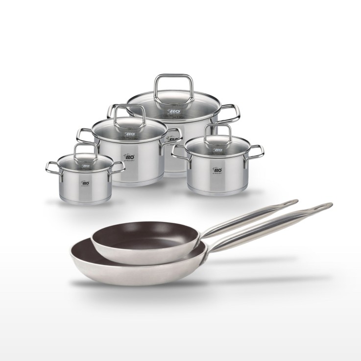 Batterie de cuisine Bistro Line et Citrin en aluminium revêtu et inox