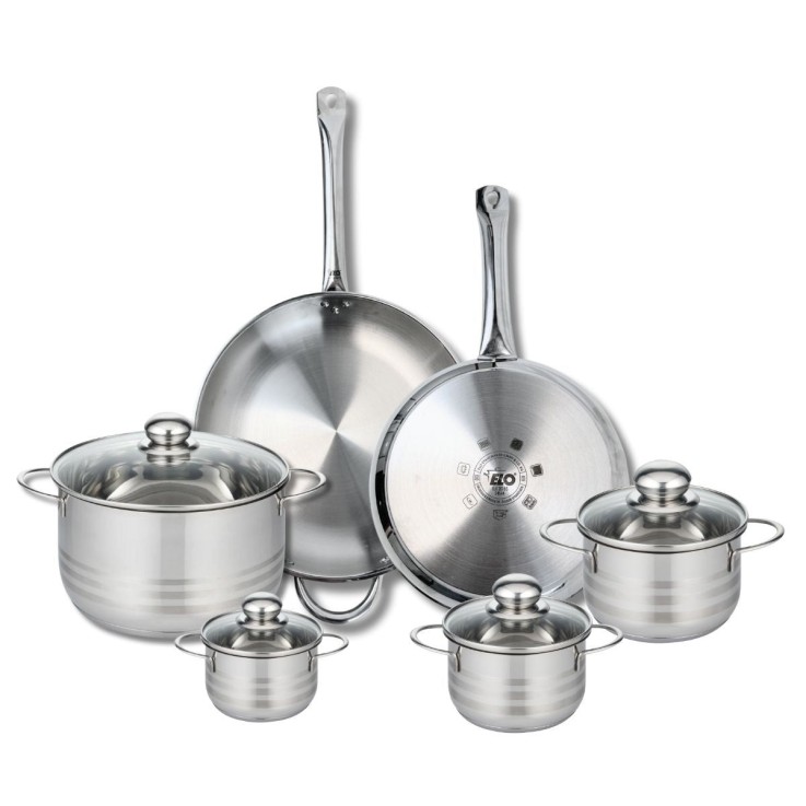 Batterie de cuisine Profi Brillant en inox - 6 pièces - 12 à 32 cm