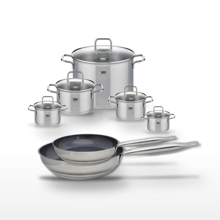 Batterie de cuisine Profi Therm Platinum en inox - 7 pièces