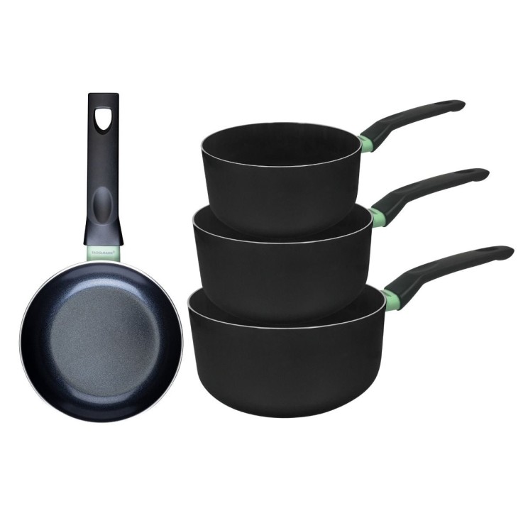 Batterie de cuisine Brandao en aluminium recyclé - 16, 18 et 20 cm - multicolore