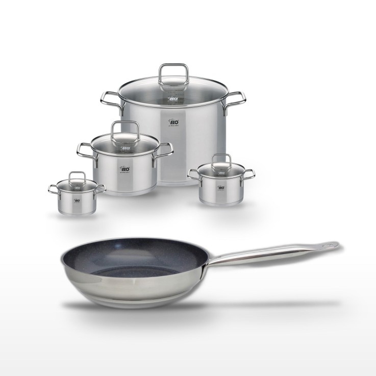 Batterie Profi Therm Platinum en inox et céramique - 28 cm - 4 faitouts