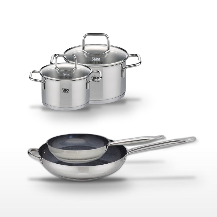 Batterie de cuisine Profi Therm Platinum en inox - 24/32 cm, 16/20 cm