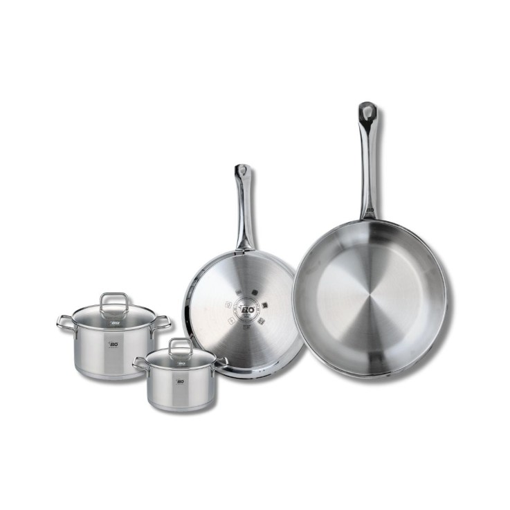 Batterie de cuisine Profi Citrin en inox - 24/28 cm - 12/14 cm