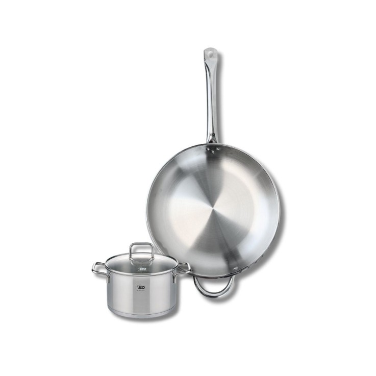 Batterie de cuisine Profi Citrin en inox - 32 cm et 16 cm