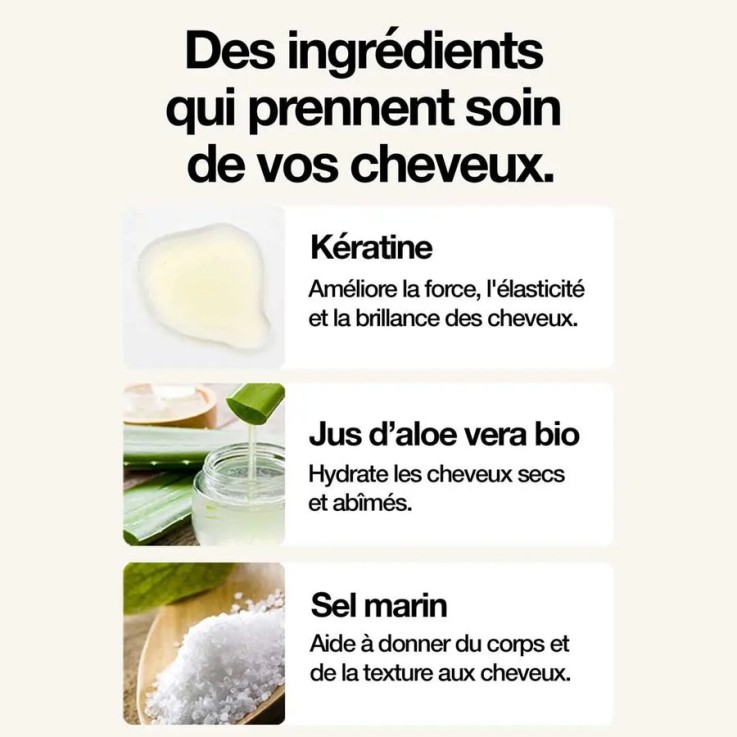 Spray Coiffant au Sel de Mer Bio (150ml)