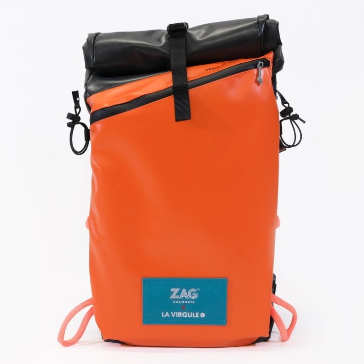 Sac de randonnée La Virgule x ZAG Matière upcyclée