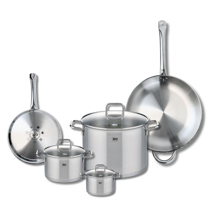 Batterie de cuisine Profi Citrin en inox - 5 pièces