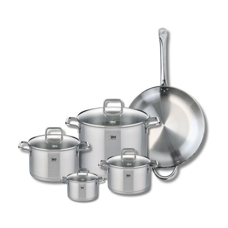 Batterie de cuisine Profi Citrin en inox - 5 pièces - 12 à 32 cm