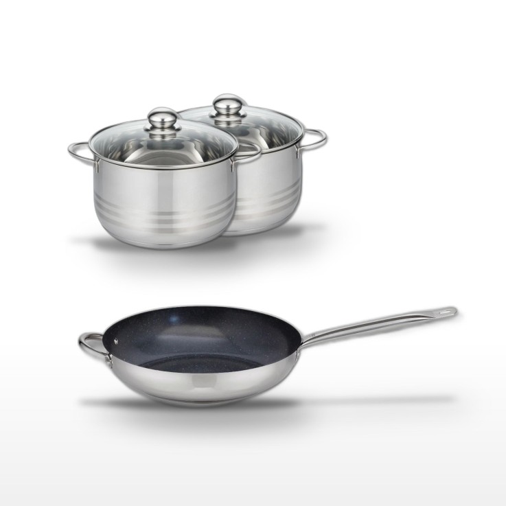 Batterie de cuisine Profi Therm Platinum - 32 cm - 20 et 24 cm