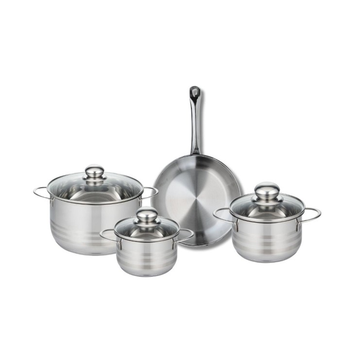 Batterie de cuisine Profi Brillant en inox - 4 pièces