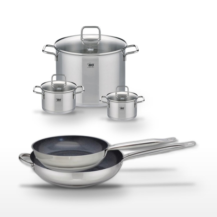 Batterie de cuisine Profi Therm Platinum - 2 poêles et 3 faitouts
