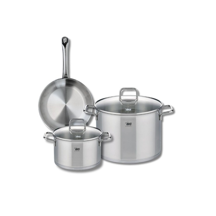 Batterie de cuisine Profi Citrin en inox - 20, 24 et 26 cm