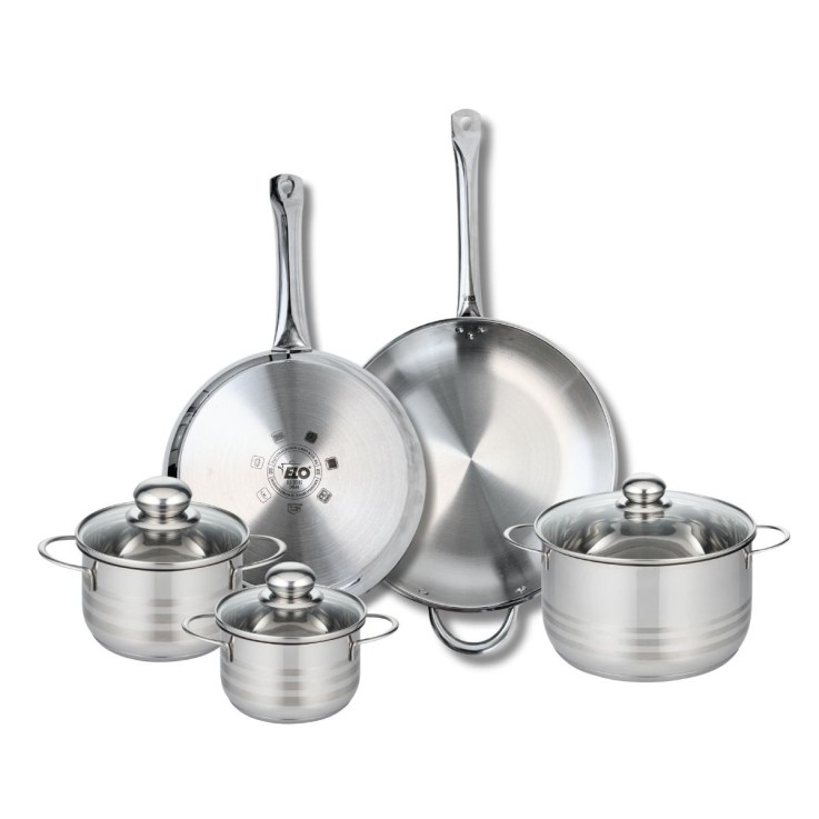 Batterie de cuisine Profi Brillant en inox - 5 pièces - 14 à 32 cm