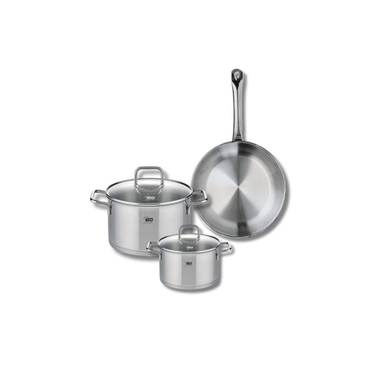 Batterie de cuisine Profi Citrin en inox - 14, 20 et 24 cm