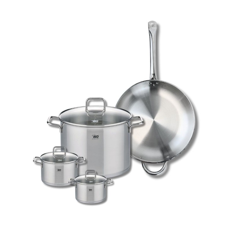 Batterie de cuisine Citrin en inox - 12, 14, 26 et 32 cm