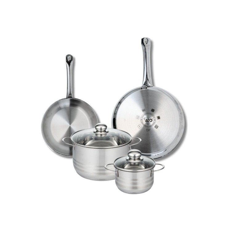 Batterie de cuisine Profi Brillant en inox - 24/28 cm et 14/20 cm