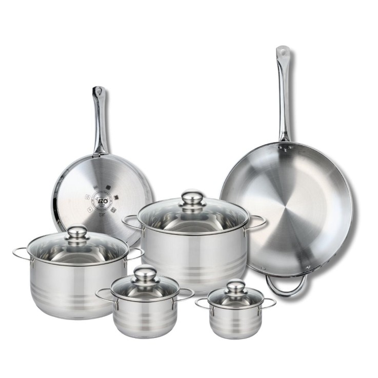 Batterie de cuisine Profi en inox - 6 pièces - 12 à 32 cm