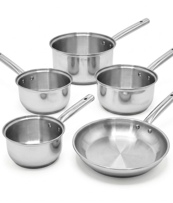 Lot de 4 casseroles et...