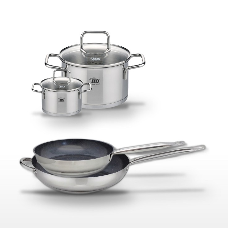 Batterie de cuisine Profi Therm Platinum en inox - 28/32 cm et 12/20 cm