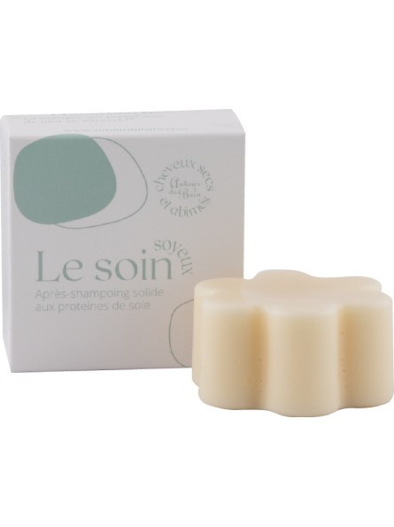 Après-Shampoing Soin solide Le Soyeux Protéines de soie Bio (65g)