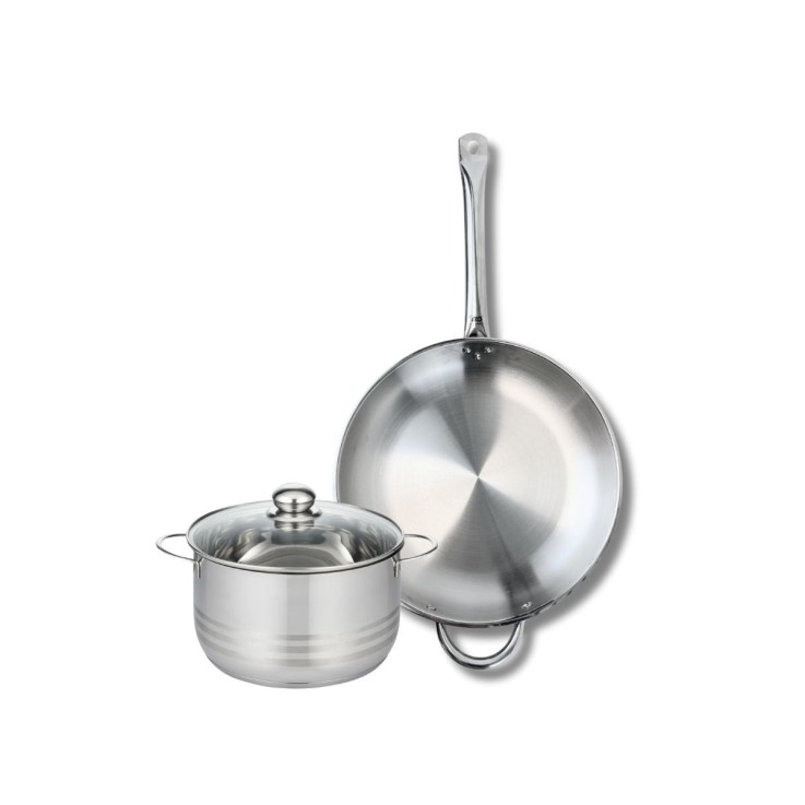 Batterie de cuisine Profi Brillant en inox - 32 cm - 20 cm - 3,2 L