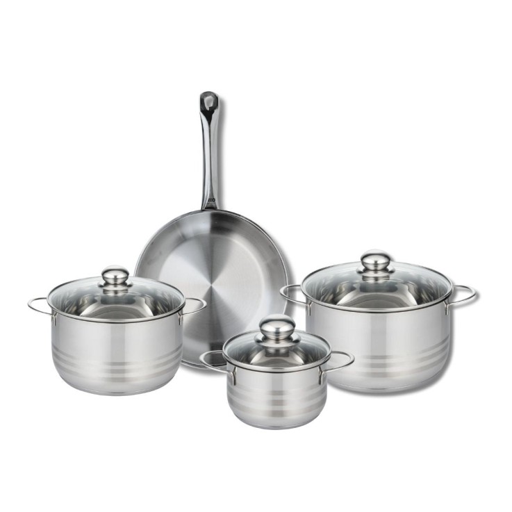 Batterie de cuisine Profi Brillant en inox - 16/20/24/28 cm