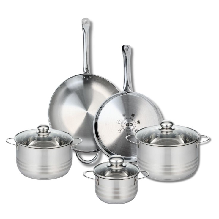 Batterie de cuisine Profi Brillant en inox - 5 pièces - 16 à 32 cm