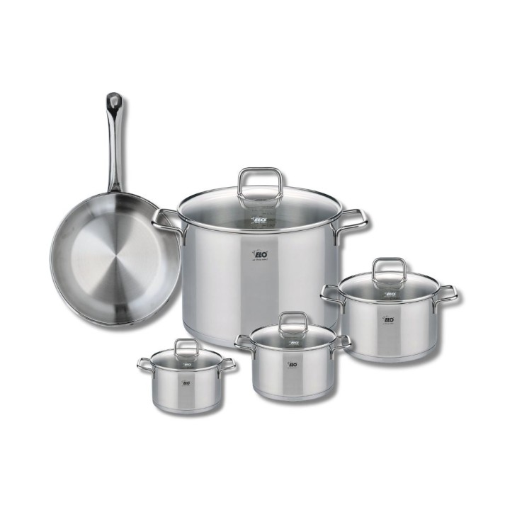 Batterie de cuisine Profi Citrin en inox - 5 pièces - 12 à 26 cm